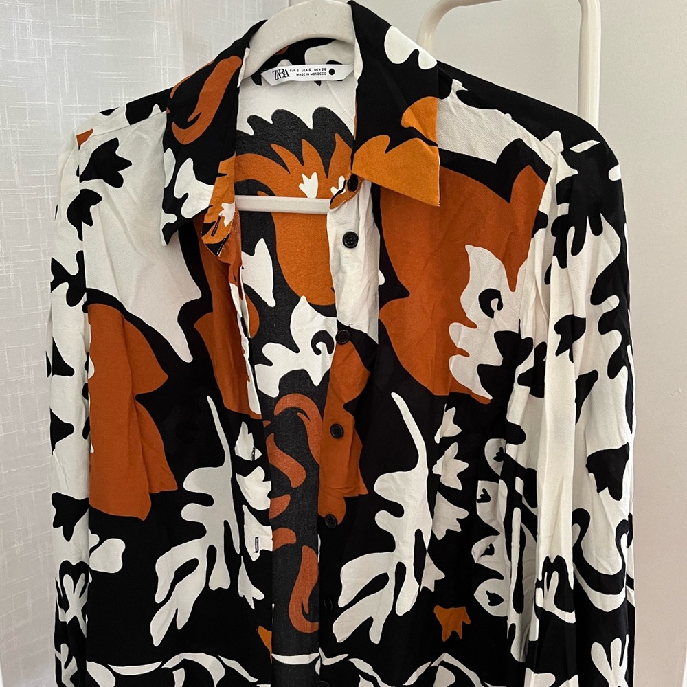 Zara Printed Top - Picture 6 of 7